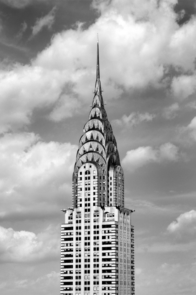 Chrysler building black and white poster #4