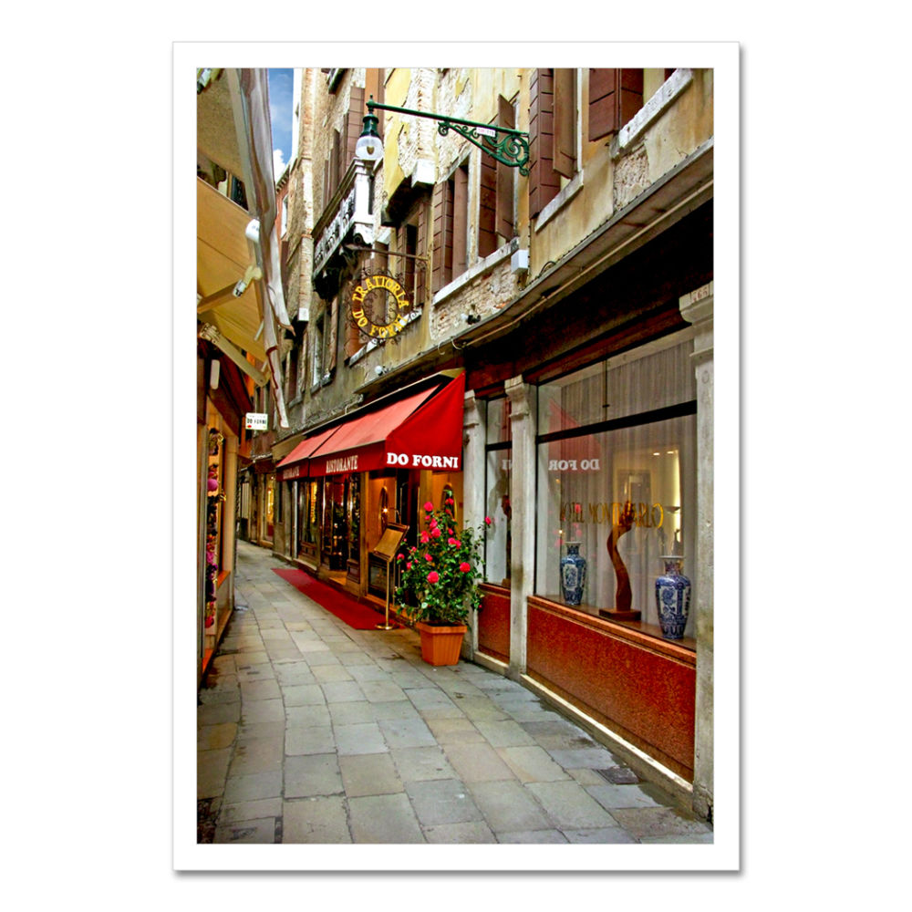 Do Forni Restaurant Venice Italy Art Photo Print Poster