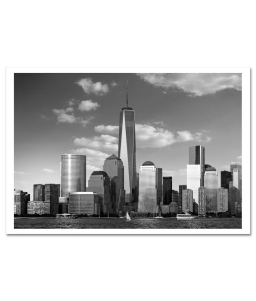 1WTC Freedom Tower Downtown New York BW MP1103 New York City Art Print from NY Poster