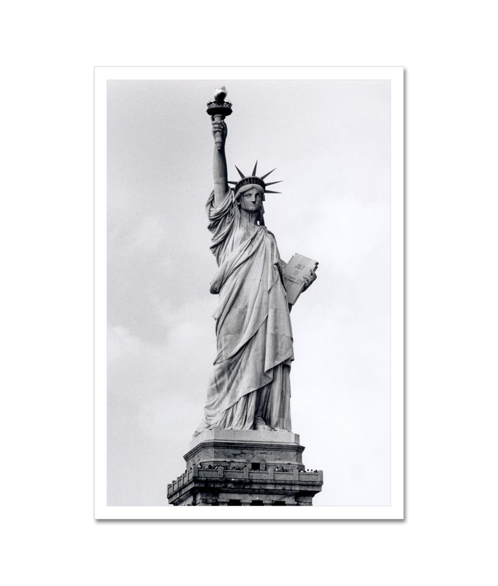 Statue of Liberty Black and White MP 1002 New York City Art Print from NY P...