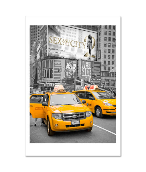 Yellow Cabs on Times Square MP1228 New York City Art Print from NY Poster