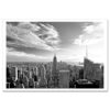 Empire State Building Sunset Downtown Panorama BW MP1026 New York City Art Print from NY Poster