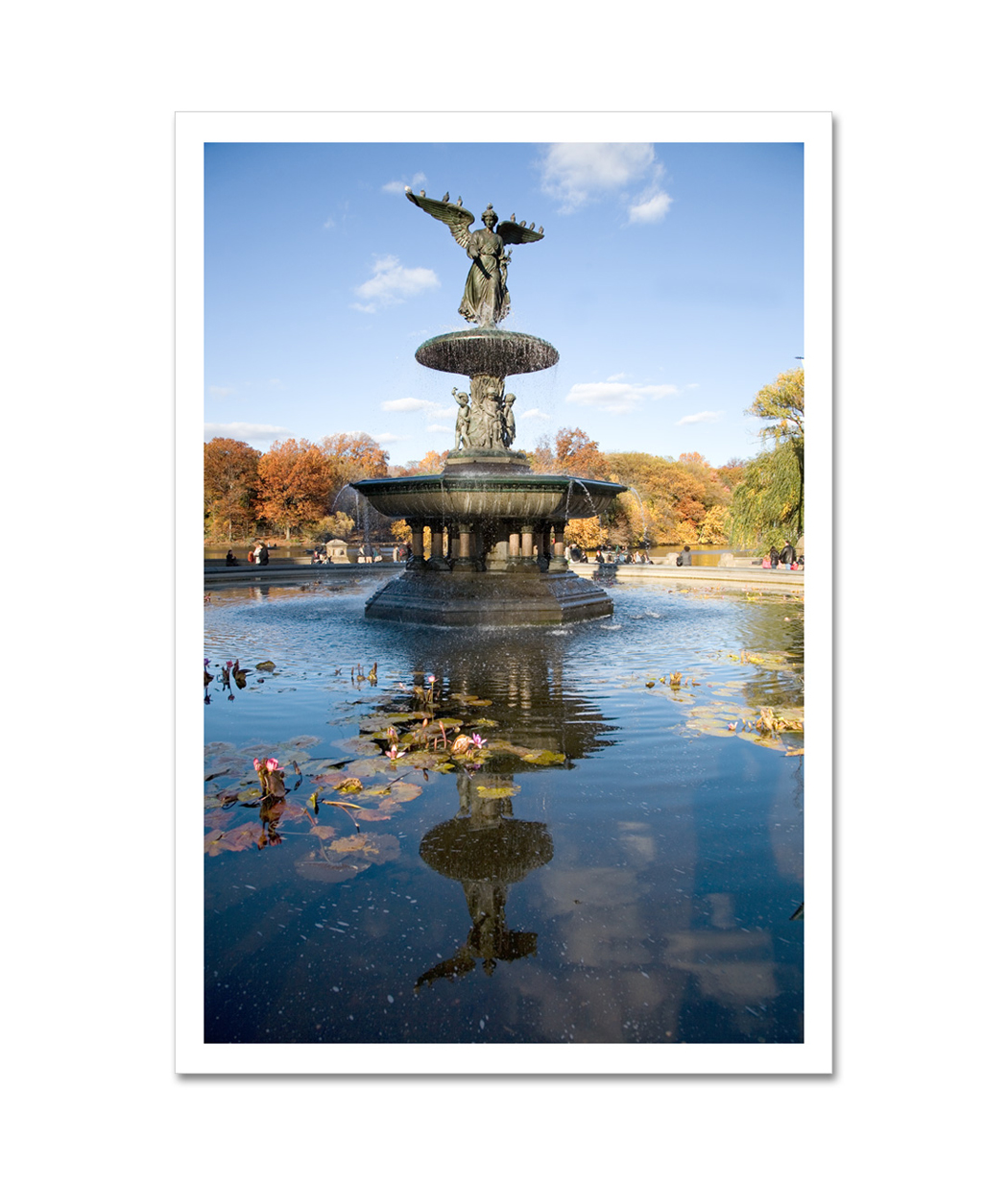 New York City, Manhattan, Central Park, Angel of the Waters Fountain, Bethesda  Terrace Wall Art, Canvas Prints, Framed Prints, Wall Peels