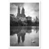 Central Park Lake Black and White MP1069 New York City Art Print from NY Poster