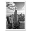 Empire State Building Black and White MP1019 New York City Art Print from NY Poster
