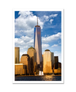 Freedom Tower Sunset Vertical MP1038 New York City Art Print from NY Poster
