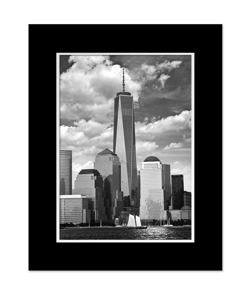 Freedom Tower Sunset Black and White New York – Art Photo Print Poster ...