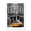 Bleecker Street Yellow Cab MP1331 New York City Art Print from NY Poster