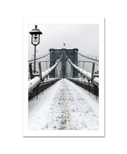 Brooklyn Bridge Snow MP2118 New York City Art Print from NY Poster