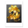 Orange II Cymbidium Orchid MP2024 New York City Art Print from NY Poster