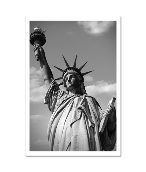 Statue Liberty Close-up Black and White MP1170 New York City Art Print from NY Poster