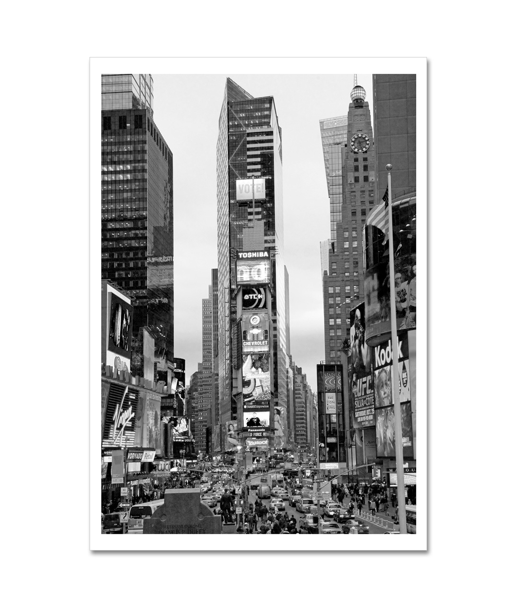 South Black and White New York – Art Photo Print Poster – NY Poster Inc