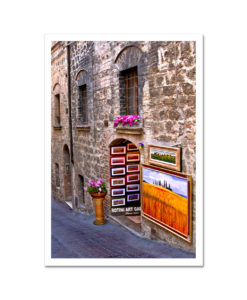 Art Gallery in San Gimignano Tuscany Italy MP2685 Art Print from NY Poster