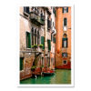 Boat Parked at Private Peir Venice Italy MP2793 Art Print from NY Poster