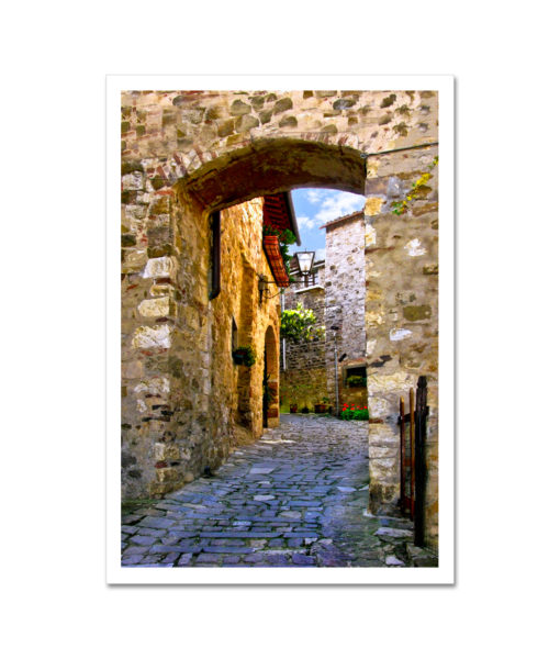 Brick Arch Montefioralle Tuscany Italy MP2609 Art Print from NY Poster