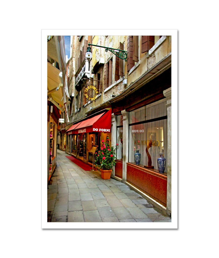 Do Forni Restaurant Venice Italy Art Photo Print Poster