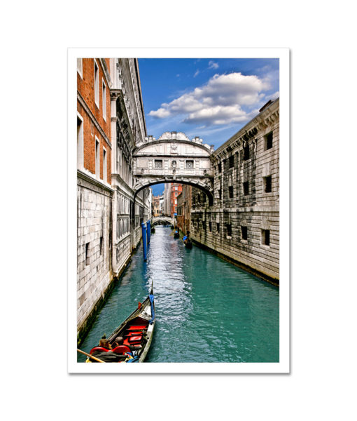 Gondola Ride Under Bridge of Sights Venice Italy MP2744 Art Print from NY Poster