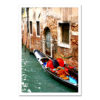 Gondola at Brick Wall Venice Italy MP2739 Art Print from NY Poster